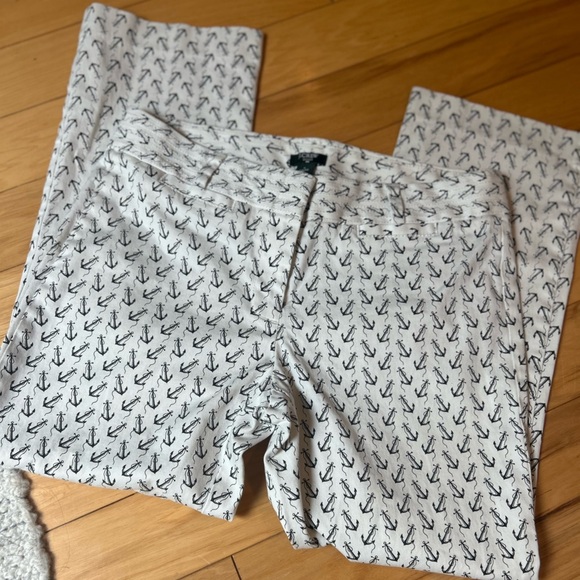 J. Crew White and Black Cropped Ankle Women’s Pants - Picture 12 of 12